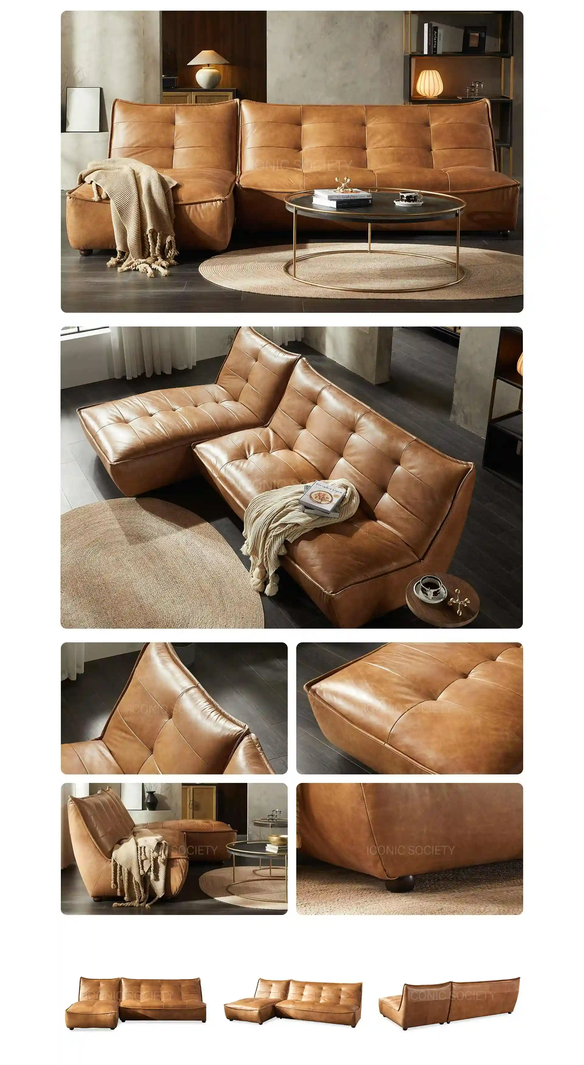 Leather Sectional Sofa-13